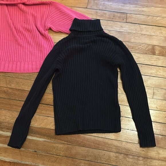 Bundle of 3 Women’s Black and Pink Long Sleeve Sweaters Size Small - Picture 9 of 14